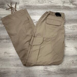 LAPG Operator Tactical Cargo Pants Adjustable Waist Beige Women's Size‎ 16 Long
